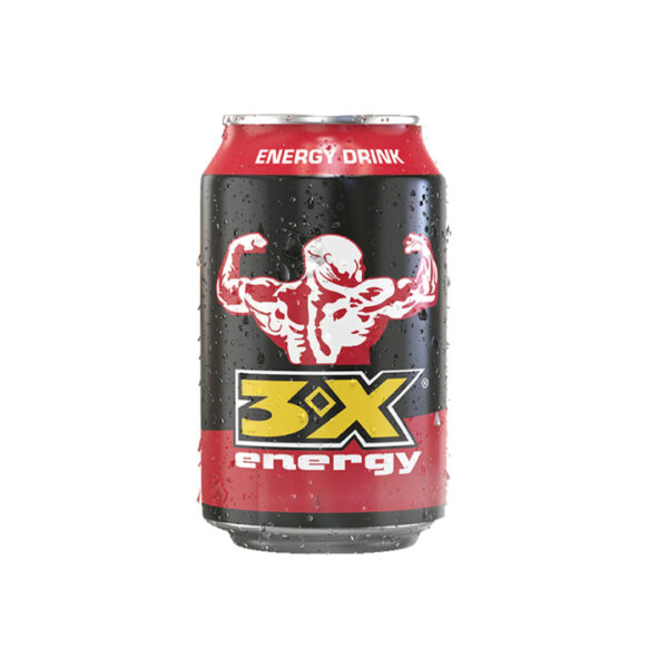 3x Energy Drink Can 330ml