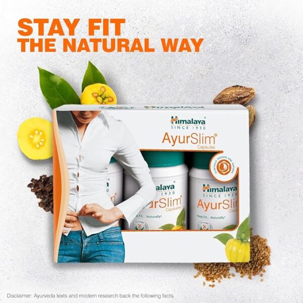 Himalaya Wellness AyurSlim Capsules Weight Management -Pack of 180 Capsules - Image 2