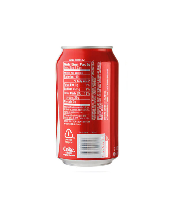 Cold Coca Cola Soft Drink Can - Image 2